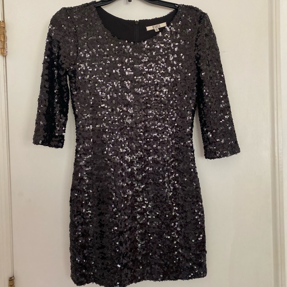 Black Sequin Dress